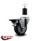 Service Caster 3.5'' Thermoplastic Rubber Swivel 1-1/2'' Expanding Stem Caster with Brake SCC-EX20S3514-TPRB-PLB-112 - alternate 2